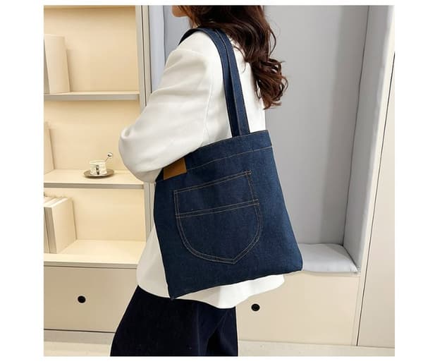 INF Tyylikäs denim-kangaskassi - täydellinen jokapäiväiseen käyttöön