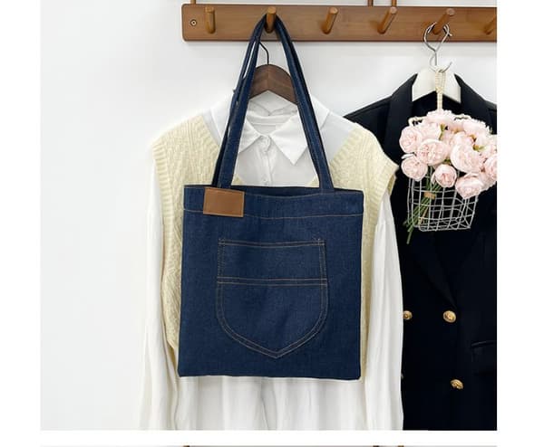 INF Tyylikäs denim-kangaskassi - täydellinen jokapäiväiseen käyttöön