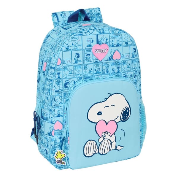 Skolryggsäck Snoopy Love Blå 30 x 46 x 14 cm