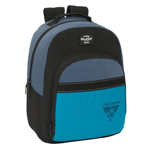 Skolryggsäck BlackFit8 California Blå Svart 32 x 42 x 15 cm