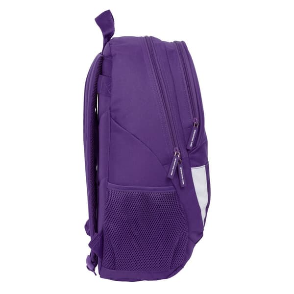 Skolryggsäck Real Valladolid C.F. Vit Purpur 32 x 44 x 16 cm