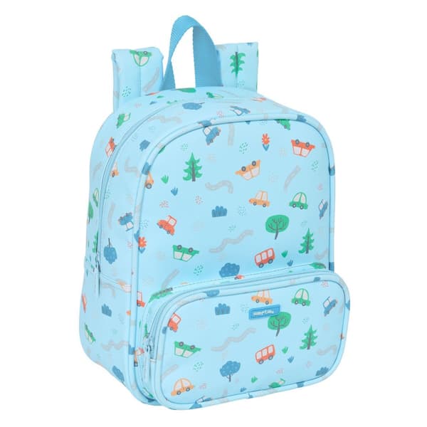 Barnryggsäck Safta Coches Blå 22 x 27 x 10 cm