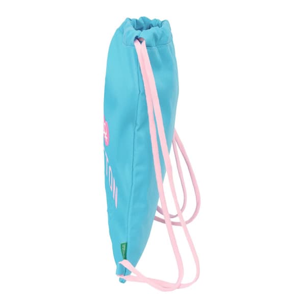 Skopåse med remmar Benetton Unique Rosa Turkos 35 x 40 x 1 cm
