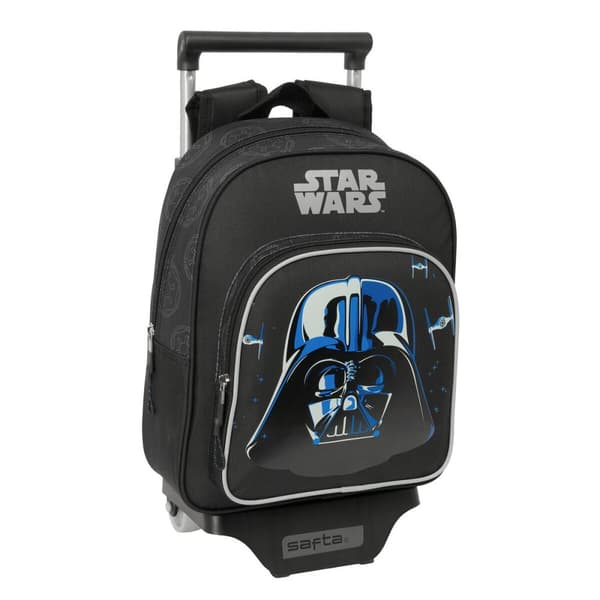 Skolväska med hjul Star Wars Rebellion Svart 27 x 33 x 10 cm