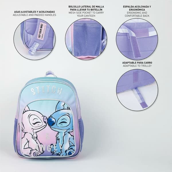 Skolryggsäck Stitch Lila