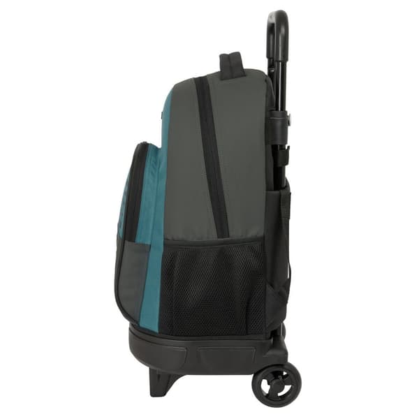 Skolväska med hjul Safta Urban style Blå Grå 33 x 45 x 22 cm