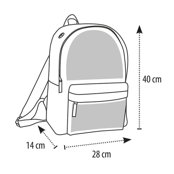 Ryggsäck i Lättviktsmaterial | Vuxen-Ryggsäck Stitch Svart Vux