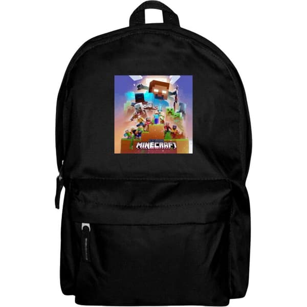 Ryggsäck i Lättviktsmaterial | Vuxen-Ryggsäck Minecraft Svart