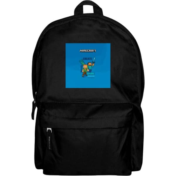 Ryggsäck i Lättviktsmaterial | Vuxen-Ryggsäck Minecraft Caves Svart Vuxen