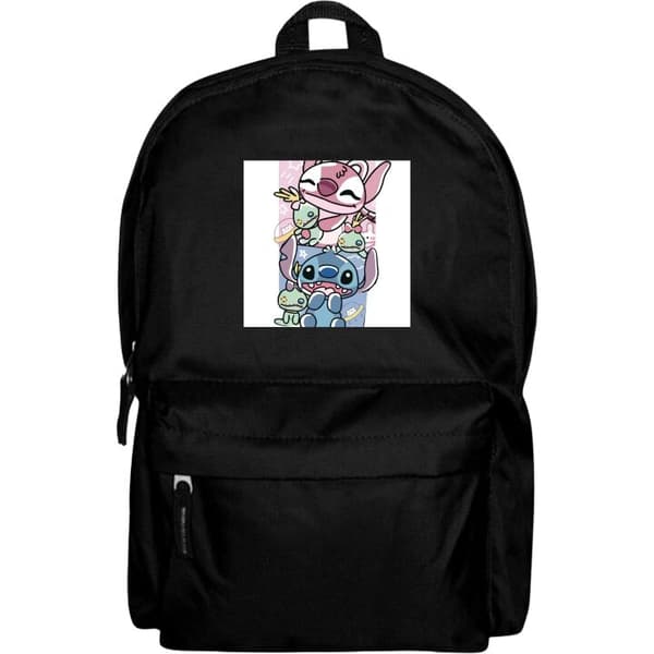 Aikuisten Reppu | Mukava ja Tyylikäs Stitch Musta Barn