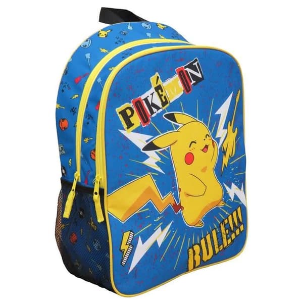 Skolväska - Pokémon - Anpassningsbar Trolley - Vadderade Axelremmar - Blå