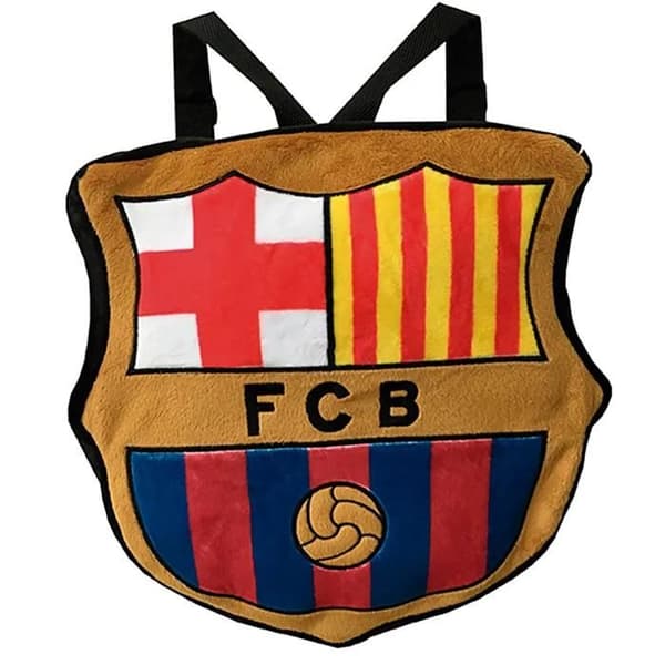 Ryggsäck Barn - FC Barcelona - Plysch - Mångfärgad - Stort Kapacitet