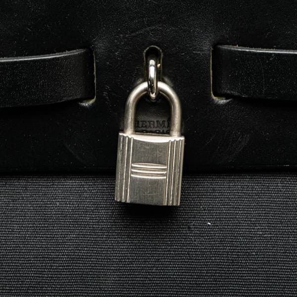 Pre-owned Hermès Toile Herbag GM Backpack Black