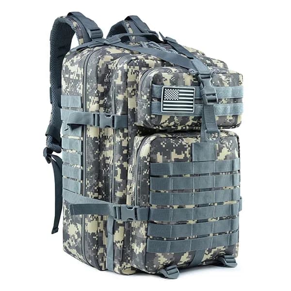 Taktisk rygsæk, holdbart design, rummelig 50L kapacitet,ACU