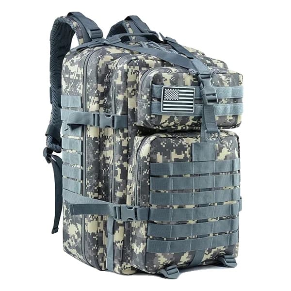 Taktisk rygsæk, holdbart design, rummelig 50L kapacitet,ACU