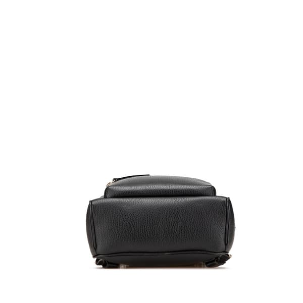 Pre-owned Gucci Soho Leather Chain Backpack Black