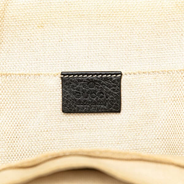 Pre-owned Gucci Soho Leather Chain Backpack Black