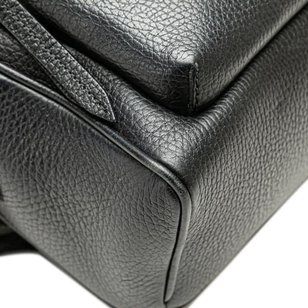 Pre-owned Gucci Soho Leather Chain Backpack Black