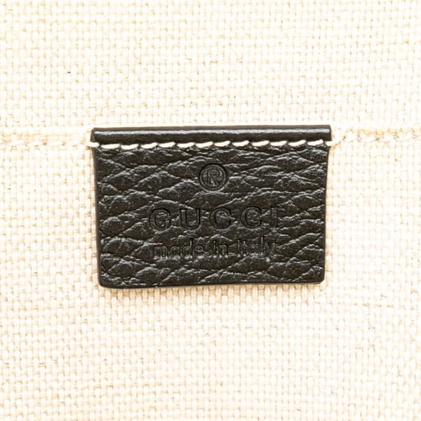 Pre-owned Gucci Soho Leather Chain Backpack Black