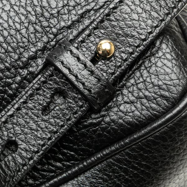 Pre-owned Gucci Soho Leather Chain Backpack Black
