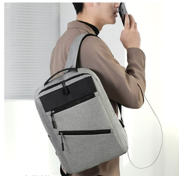 INF Stor Kapacitet Multi-Funktionel Multi-Delt Laptop Taske Grå