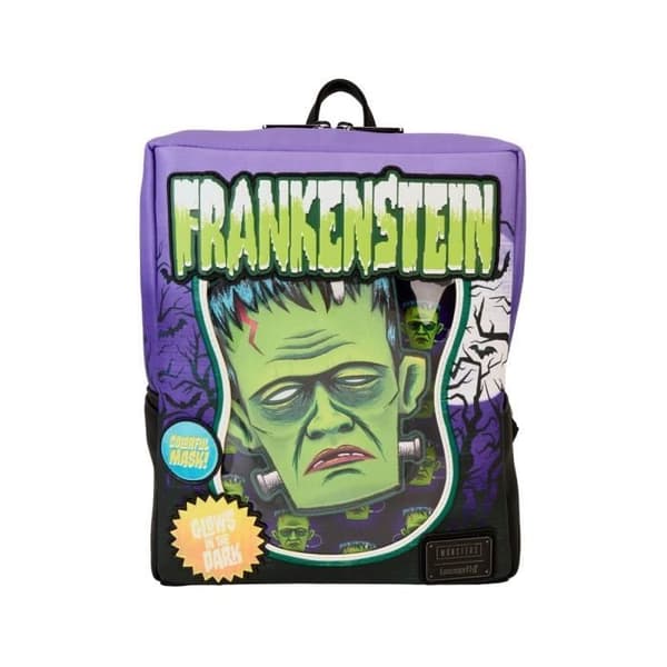 Loungefly - Universal Monsters - Mini Ryggsäck Frankenstein Neonmask Från Loungefly