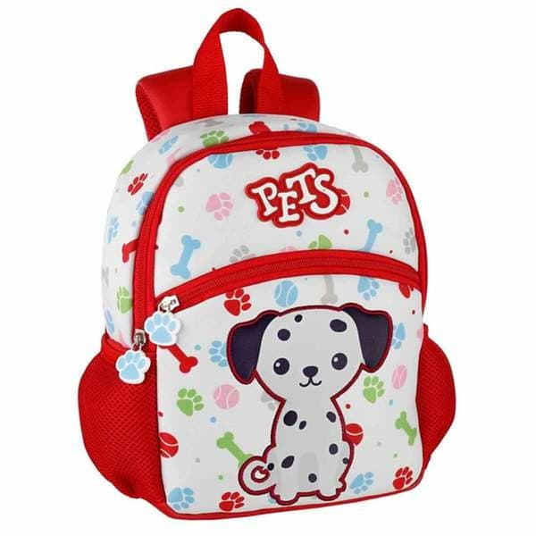 Skoletaske Pets Rød 26 x 21 x 9 cm Dalmatiner