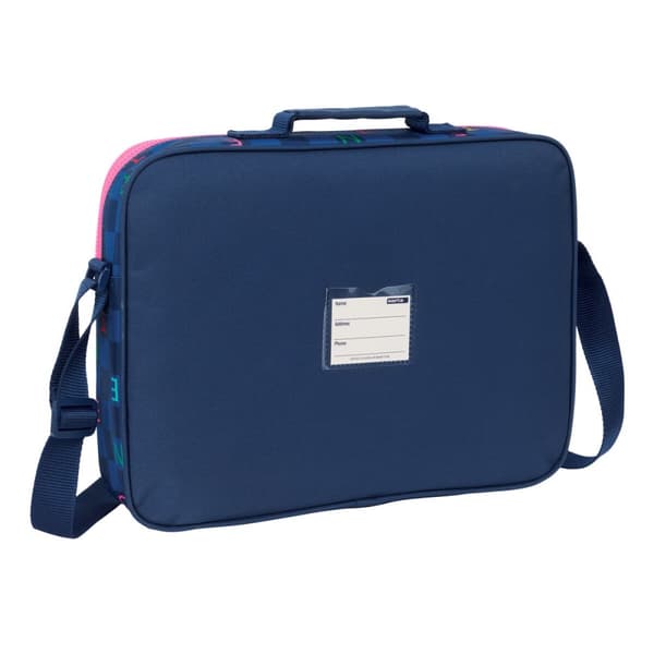 Skoletaske Benetton Damero Marineblå 38 x 28 x 6 cm