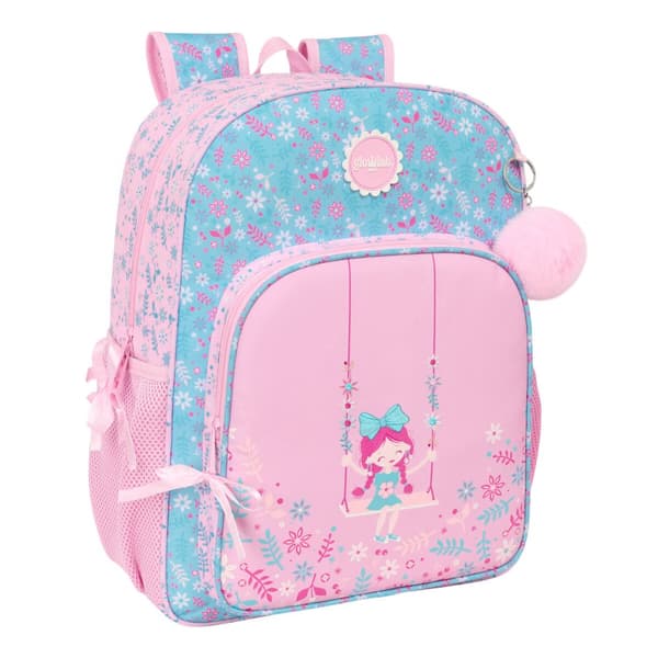 Skoletaske Glow Lab Swing Multifarvet 33 x 42 x 14 cm