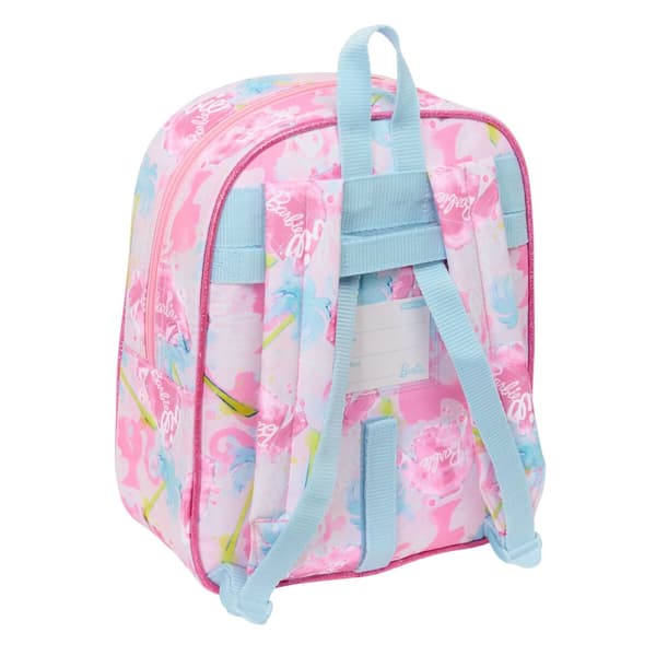 Skoletaske Barbie Painterly Pink Himmelblå 22 x 27 x 10 cm