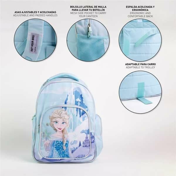 Skoletaske Frozen Blå