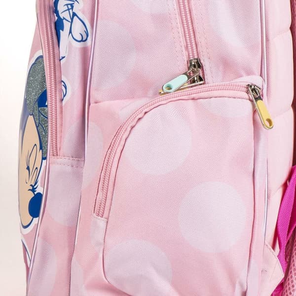 Skoletaske Minnie Mouse Pink 34 x 5,5 x 44 cm