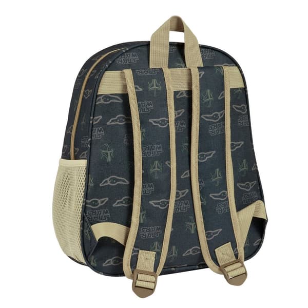 3D Lasten laukku The Mandalorian Musta Beige 27 x 33 x 10 cm