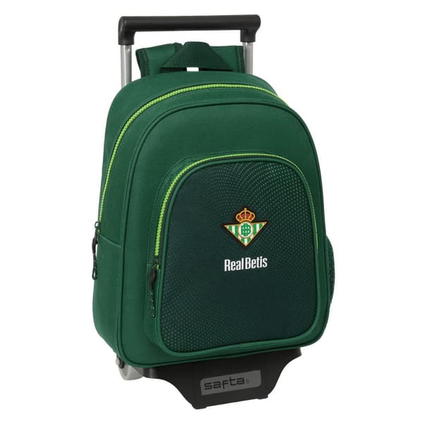 Reppu pyörillä Real Betis Balompié Vihreä 28 x 34 x 10 cm