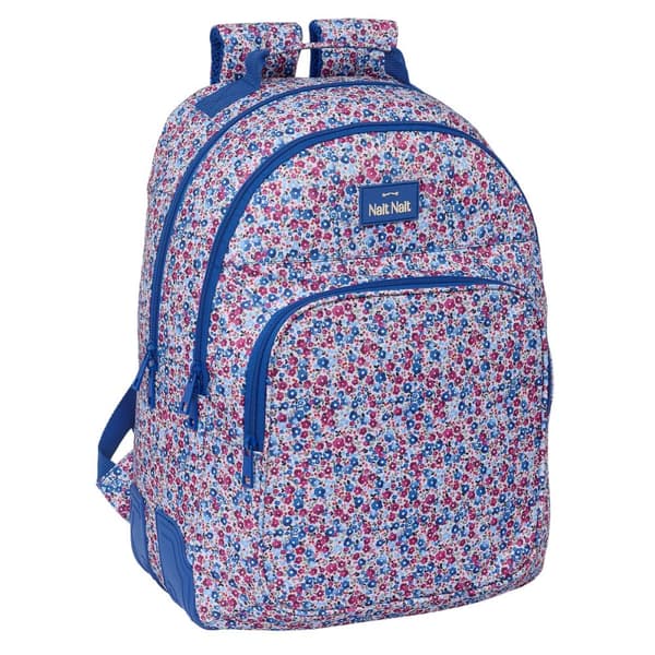 Koululaukku Nait Nait Flores coimbra azul Sininen 32 x 42 x 15 cm