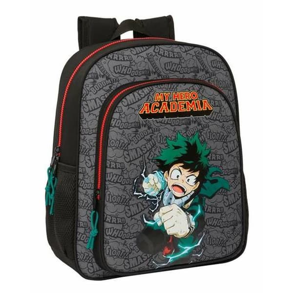 Koululaukku My Hero Academia Musta 32 X 38 X 12 cm