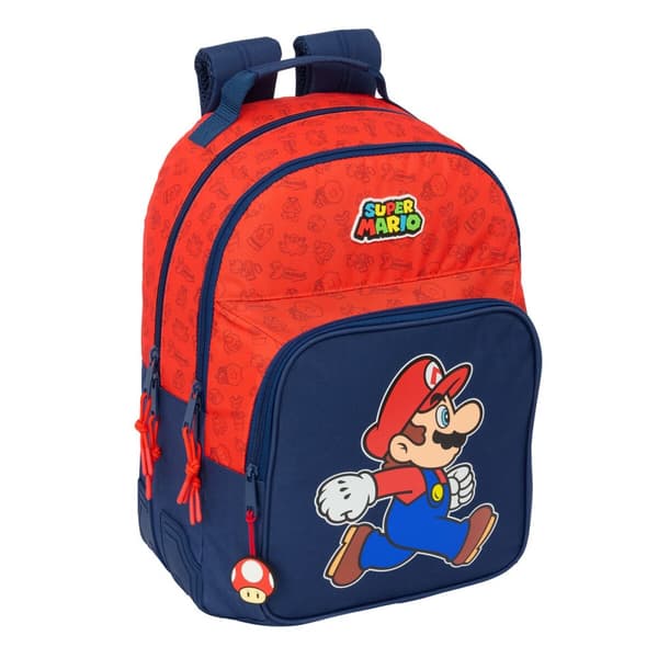 Koululaukku Super Mario Trick Punainen Tummansininen 32 x 42 x 15 cm