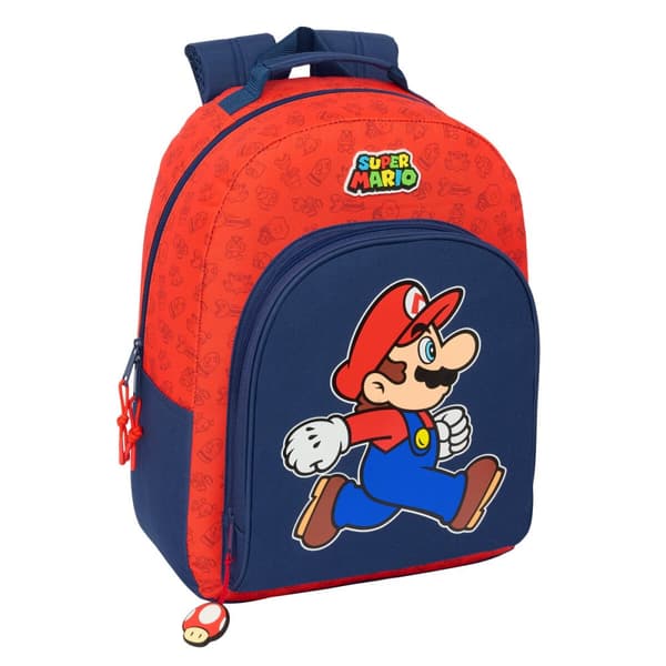 Koululaukku Super Mario Trick Punainen Tummansininen 32 x 42 x 15 cm