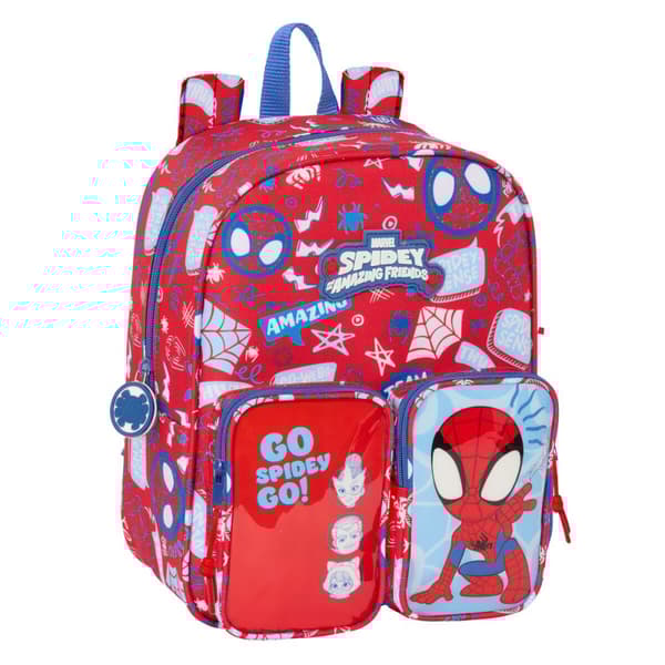 Koululaukku Spider-Man Rescue Sininen Punainen 22 x 27 x 10 cm