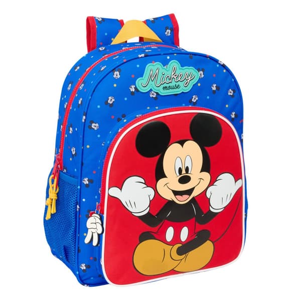 Koululaukku Mickey Mouse Clubhouse Good day Sininen 32 x 38 x 12 cm