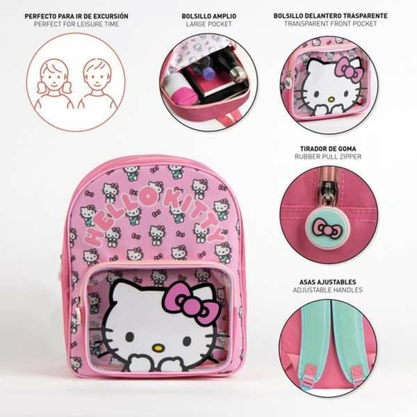 Koululaukku Hello Kitty Pinkki