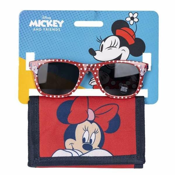 Sæt med solbriller og pung Minnie Mouse 2 Dele