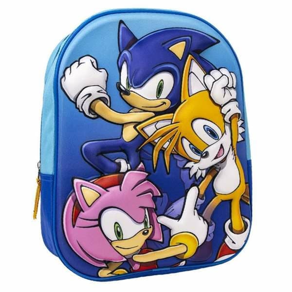 3D Koululaukku Sonic 25 x 31 x 9 cm
