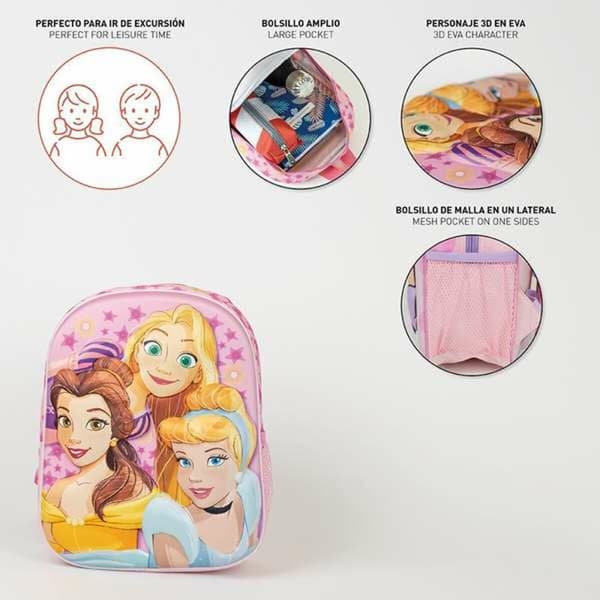 3D Koululaukku Disney Princess
