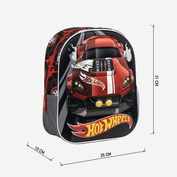 Koululaukku Hot Wheels Harmaa 25,0 x 31,0 x 10,0 cm