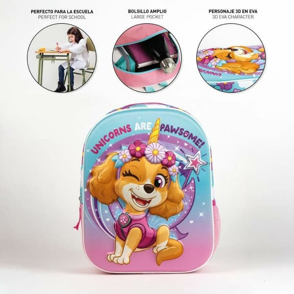 Skoletaske The Paw Patrol Pink 25,0 x 31,0 x 10,0 cm