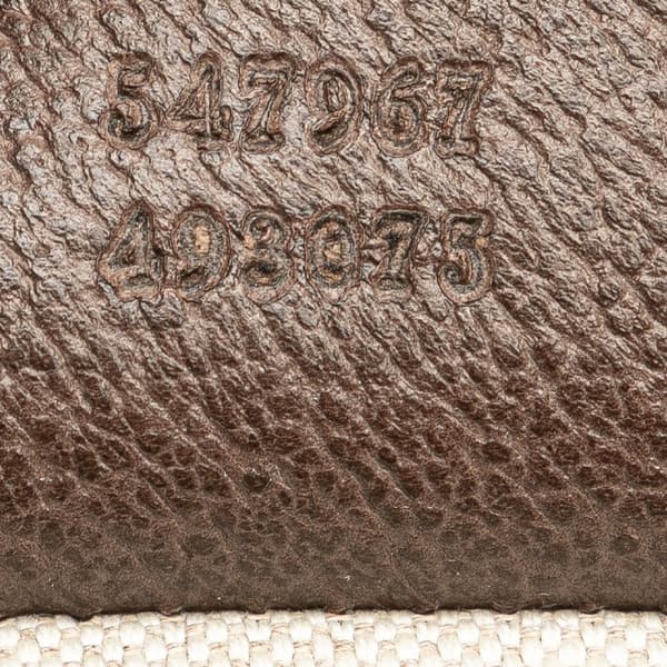 Pre-owned Gucci Medium GG Supreme Ophidia Backpack Brown