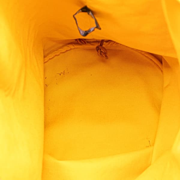 Pre-owned Hermès Toile Polochon Mimile Yellow
