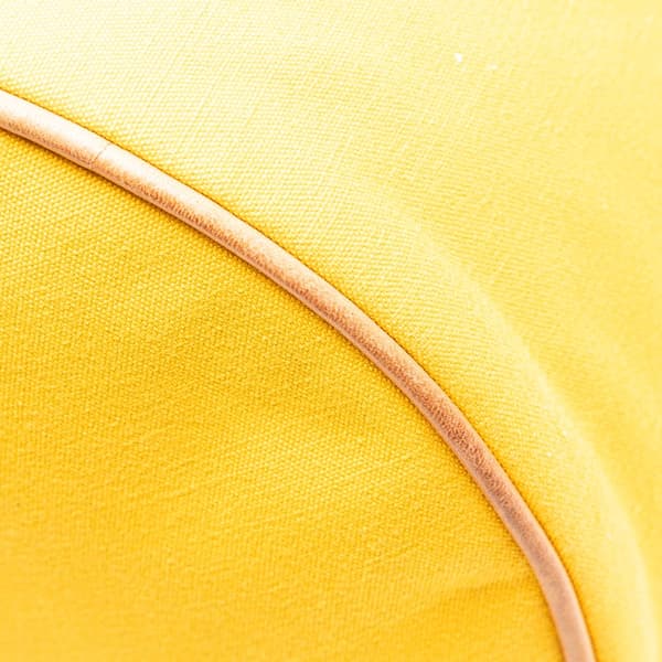 Pre-owned Hermès Toile Polochon Mimile Yellow