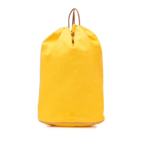 Pre-owned Hermès Toile Polochon Mimile Yellow